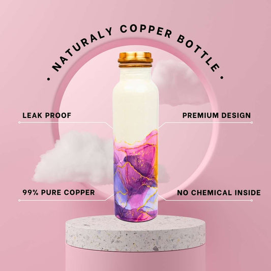 Pink Galaxy Copper Bottle (950 ml)