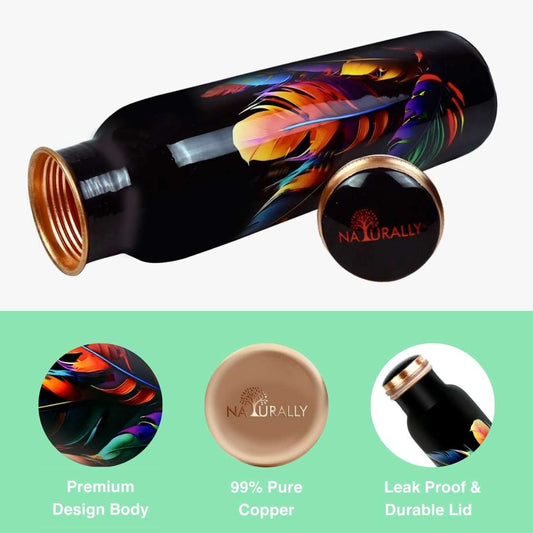 Multi Color Copper Bottle (950 ml)
