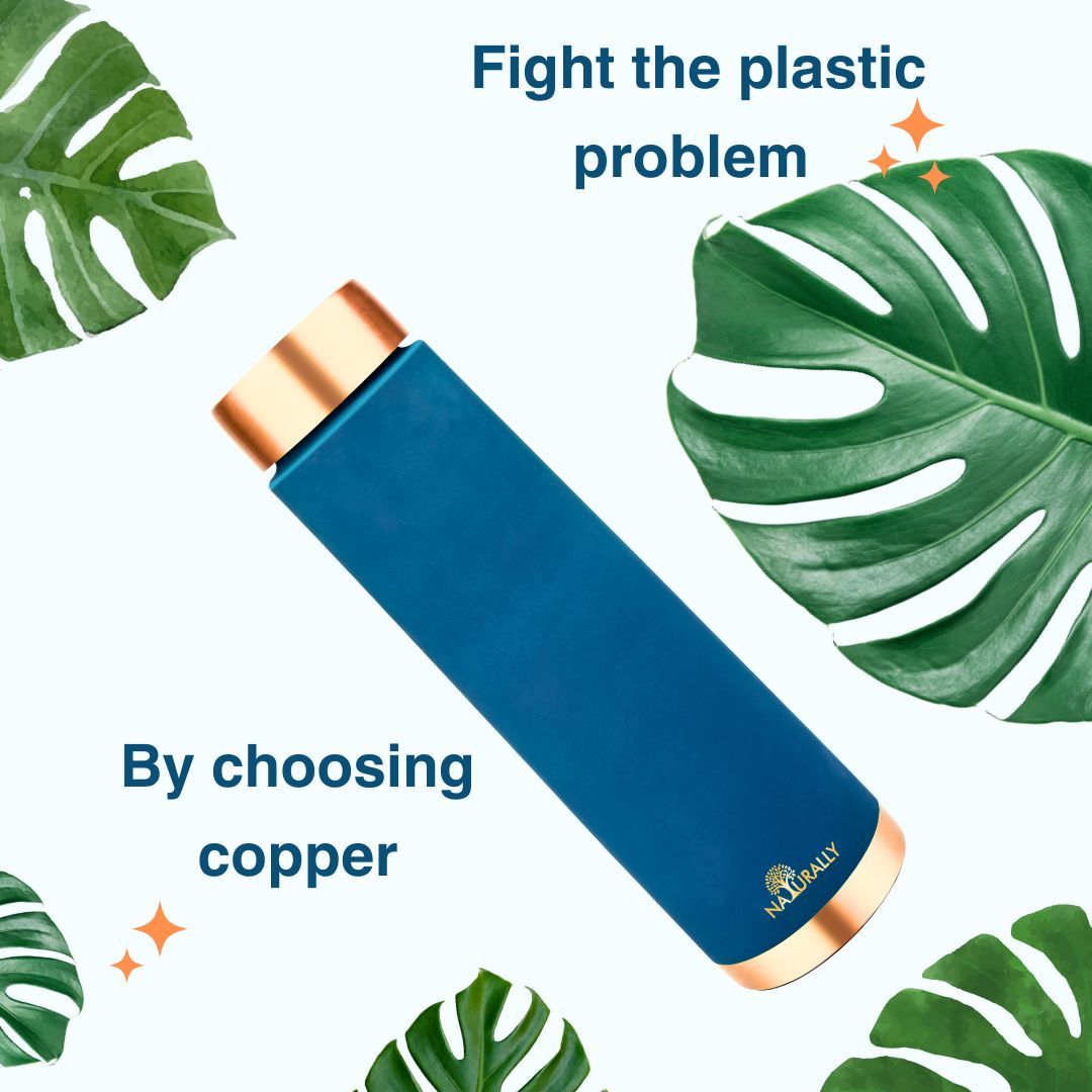 Blue Copper Bottle (950 ml)
