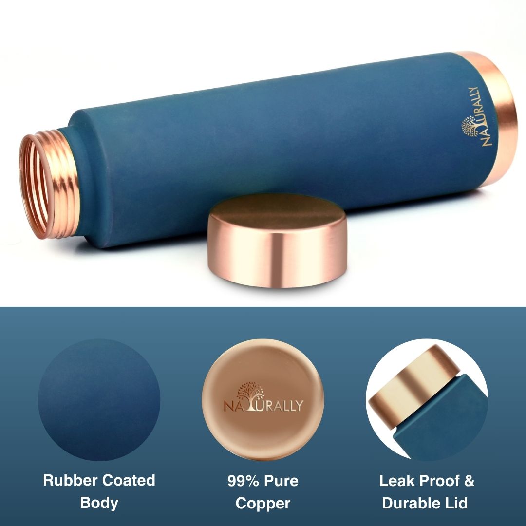 Blue Copper Bottle (950 ml)